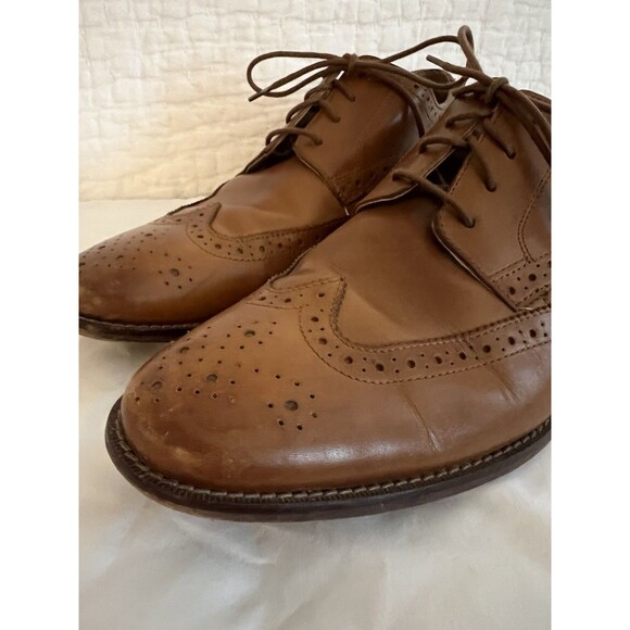 Florsheim Cognac Wingtip Oxford Loafers 11D EUC main image 8
